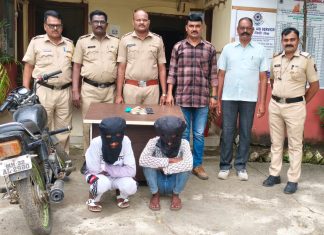 तासाभरात चोरीप्रकरणात दोघांना अटक