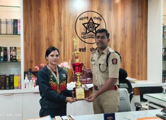 पोलीस विभागाच्या गौरवासाठी सुनेना डोंगरेची सुवर्ण कामगिरी