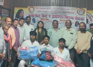 कराटे खेळाडूंचा गुणगौरव सोहळा उत्साहात संपन्न