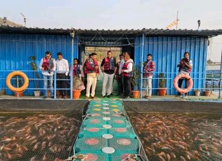 पालकमंत्री डॉ. पंकज भोयर यांची बोर प्रकल्पातील केजकल्चर युनिट्सची पाहणी