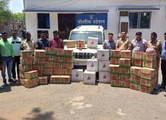 हिंगणघाट पोलिसांची दारूबंदी कायद्यांतर्गत धडक कारवाई; २२.९४ लाखांचा मुद्देमाल जप्त